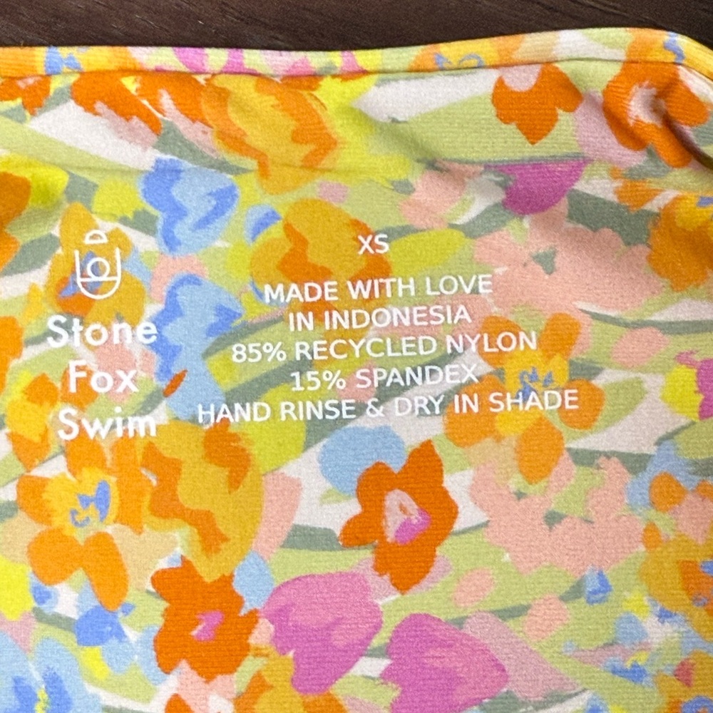 Stone Fox‎ Swim Sumatra Bottom in Flower Fields Print XS NWT - Picture 8 of 10